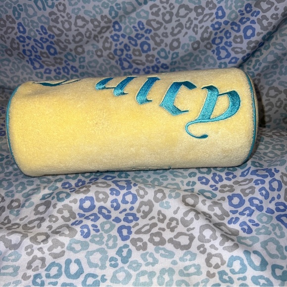 Vintage Rare Yellow Juicy Couture Purse Barrel Bag Handbag Y2K Terry Cloth - Picture 3 of 9